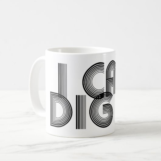 Ich kann es tun kaffeetasse (Vorderseite Links)