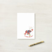 Ich kann es tun, und ich kann Elefantennotizen für Post-it Klebezettel (Auf Schreibtisch)