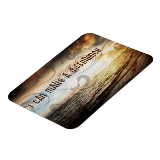 "Ich kann etwas verändern" Motivation Affirmation Magnet (Linke Seite)