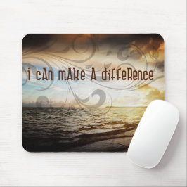 "Ich kann etwas verändern" Motivation Affirmation Mousepad
