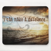 "Ich kann etwas verändern" Motivation Affirmation Mousepad (Vorne)
