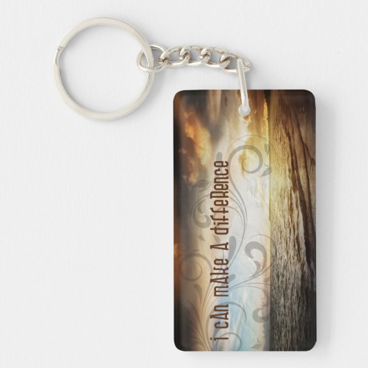 "Ich kann etwas verändern" Motivation Affirmation Schlüsselanhänger (Vorderseite)