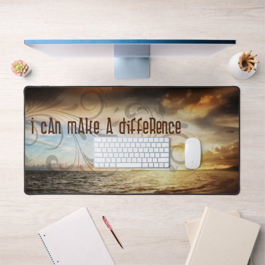 "Ich kann etwas verändern" Motivation Affirmation Schreibtischunterlage (Büro 1)