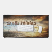 "Ich kann etwas verändern" Motivation Affirmation Schreibtischunterlage (Tastatur & Maus)