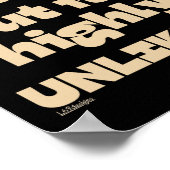 ICH KANN FALSCH SEIN, ABER ES IST HOCH UNWAHRSCHEI POSTER (Ecke)