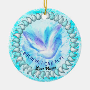 Ich kann fliegen Christlich Keramik Ornament