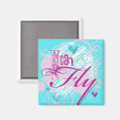 Ich kann fliegen magnet (Vorderseite/Rückseite)