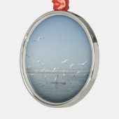 Ich kann fliegen silbernes ornament (Links)