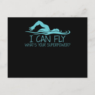 Ich kann fliegen, was deine Supermacht ist - Funny Postkarte