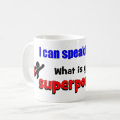 Ich kann französisch sprechen. Was ist Ihre Kaffeetasse (Vorderseite Links)