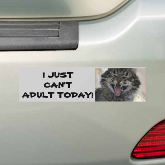Ich kann gerade nicht ERWACHSEN heute Autoaufkleber (Auf Auto)