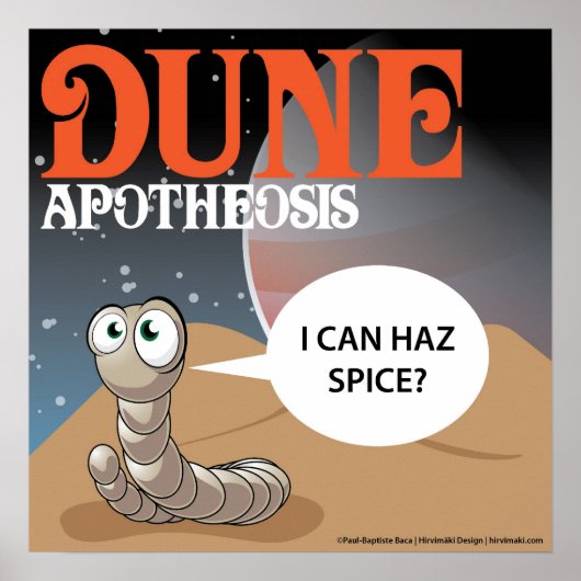 Ich kann Gewürze haben? Dune Worm Poster (Vorne)