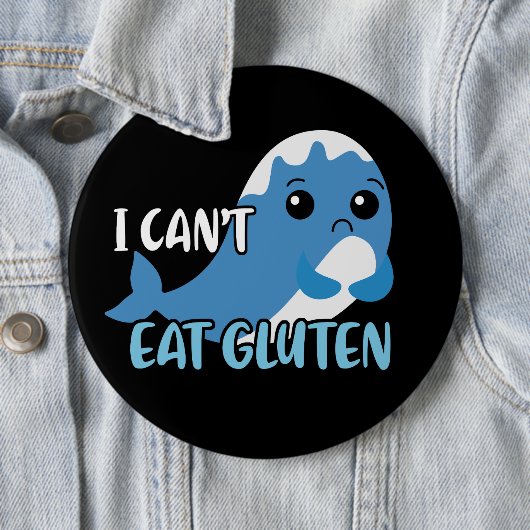 Ich kann Glutenwein nicht essen Button (Beispiel)