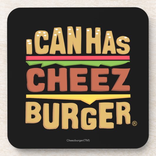 Ich kann habe Cheezburger Logo Untersetzer (Vorderseite)