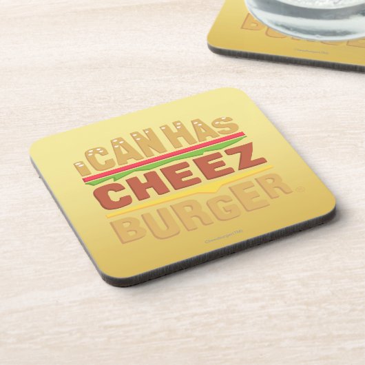 Ich kann habe Cheezburger Logo Untersetzer (Linke Seite)