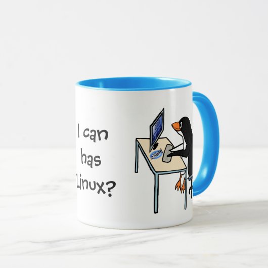 Ich kann habe Linux? Tasse (VorderseiteRechts)