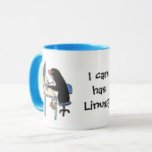 Ich kann habe Linux? Tasse (Vorderseite Links)