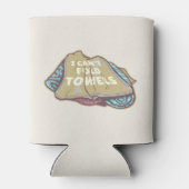 Ich kann Handtücher nicht lustig waschen Dosenkühler (Rückseite)