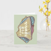 Ich kann Handtücher nicht lustig waschen Karte (Gelbe Blume)