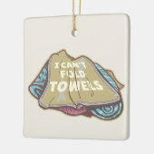 Ich kann Handtücher nicht lustig waschen Keramikornament (Links)