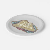 Ich kann Handtücher nicht lustig waschen Pappteller (Schrägansicht)