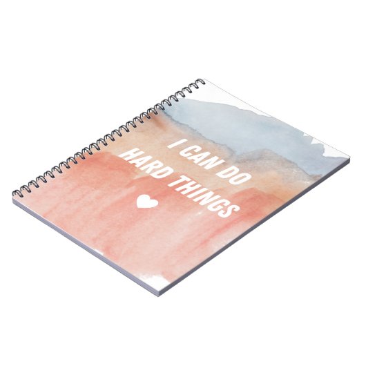 Ich kann harte Dinge im Notebook machen Notizblock (Linke Seite)