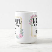 Ich kann harte Dinge tun (Azaleen) Kaffeetasse (Mittel)