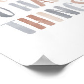 Ich kann harte Dinge tun Boho Kinder Zimmerdekorat Poster (Ecke)