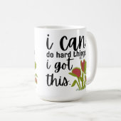 Ich kann harte Dinge tun (Fliegenfalle Venus) Kaffeetasse (VorderseiteRechts)