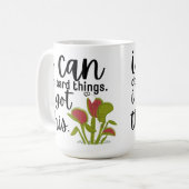 Ich kann harte Dinge tun (Fliegenfalle Venus) Kaffeetasse (Vorderseite Links)