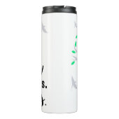 Ich kann harte Dinge tun (heller Baum des Lebens) Thermosbecher (Rückseite)