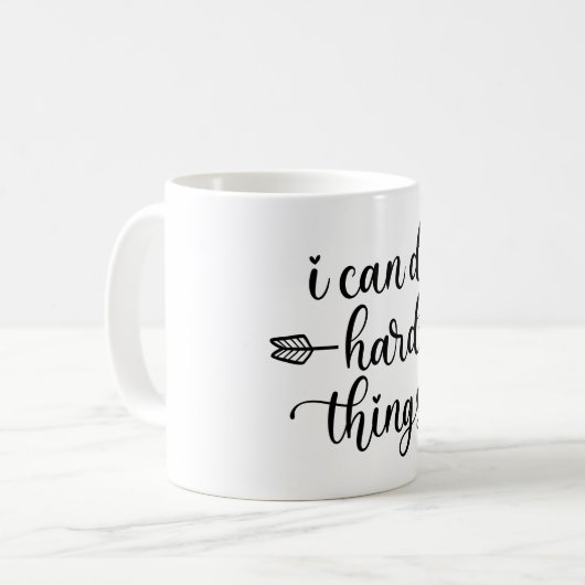 Ich kann harte Dinge tun Kaffeetasse (Vorderseite Links)