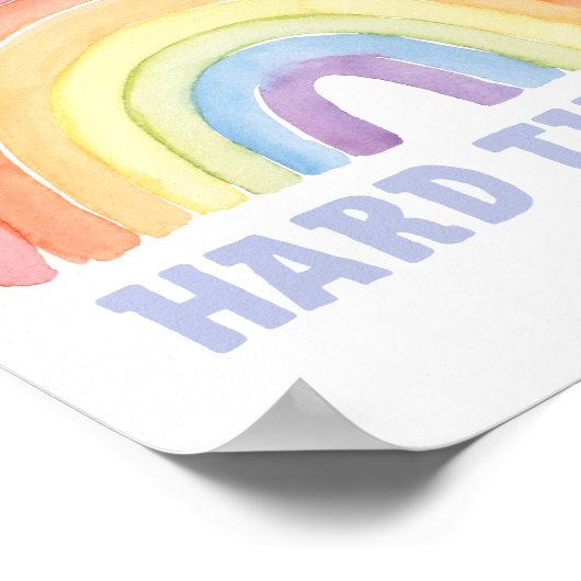 Ich kann harte Dinge tun - Kinder Positive Affirma Poster (Ecke)