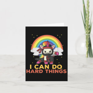 Ich kann harte Dinge tun Rainbow Ninja Karte