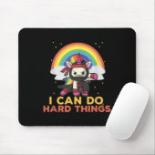 Ich kann harte Dinge tun Rainbow Ninja Mousepad (Mit Mouse)