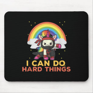 Ich kann harte Dinge tun Rainbow Ninja Mousepad