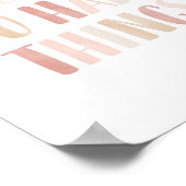 Ich kann harte Dinge tun Rosa Girl Kinderzimmer De Poster (Ecke)