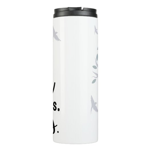 Ich kann harte Dinge tun (verschlungener Baum des  Thermosbecher (Rückseite)