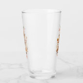 Ich kann Herbst riechen - rustikale Vogelscheuche Glas (Links)