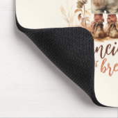 Ich kann Herbst riechen - rustikale Vogelscheuche Mousepad (Ecke)