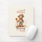Ich kann Herbst riechen - rustikale Vogelscheuche Mousepad (Mit Mouse)