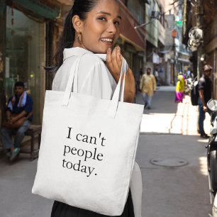 Ich kann heute keine Leute Minimal einfaches schwa Tasche