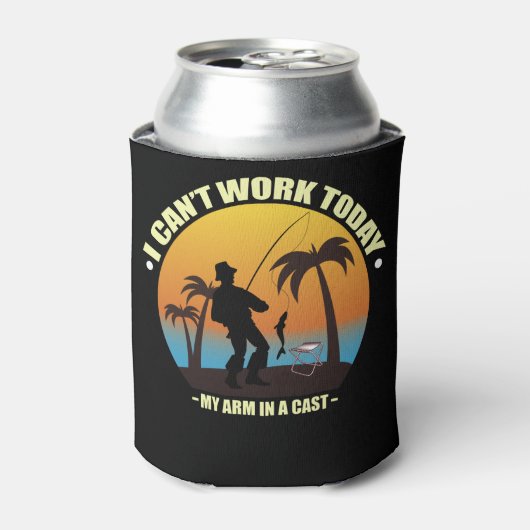 Ich kann heute nicht arbeiten, mein Arm ist in ein Dosenkühler (Kanne Vorderseite)