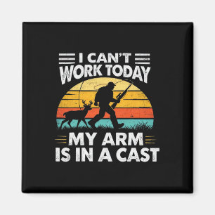 Ich kann heute nicht arbeiten, mein Arm ist in ein Magnet