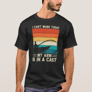 Ich kann heute nicht arbeiten, mein Arm ist in ein T-Shirt