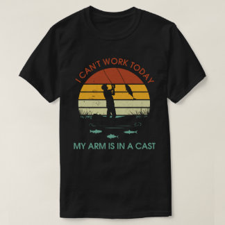 Ich kann heute nicht arbeiten, mein Arm ist in ein T-Shirt