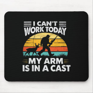 Ich kann heute nicht arbeiten, mein Arm ist in Gip Mousepad