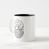 Ich kann heute nicht arbeiten zweifarbige tasse (Vorderseite Links)