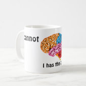 Ich kann heute nicht Brain sein Kaffeetasse (Vorderseite Links)