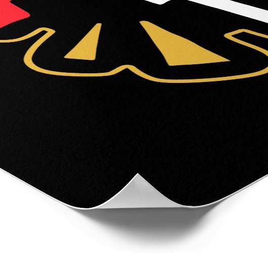 Ich kann heute nicht erwachsen werden | Funny Intr Poster (Ecke)